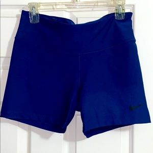 Nike blue tight shorts